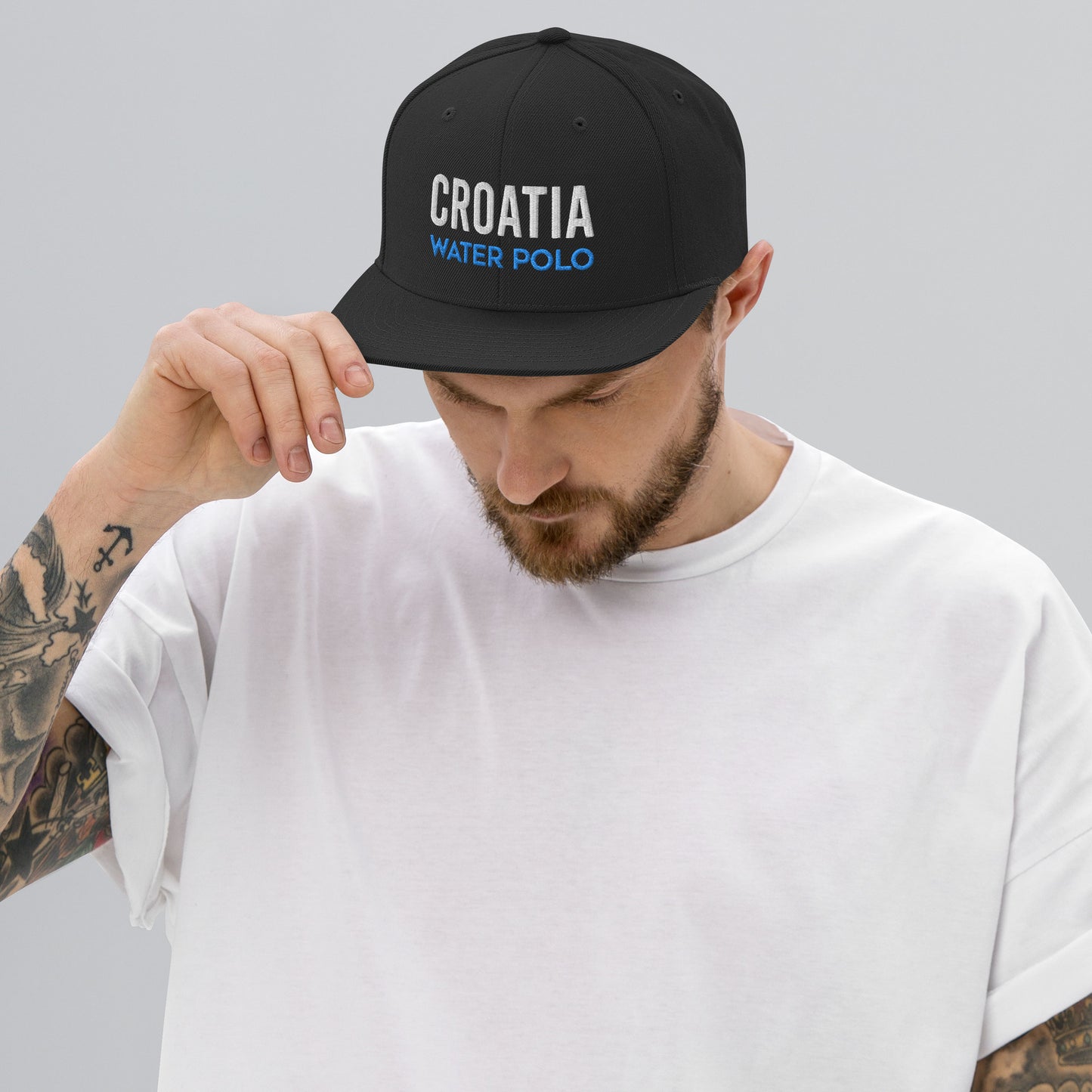 Croatia Water Polo snapback hat