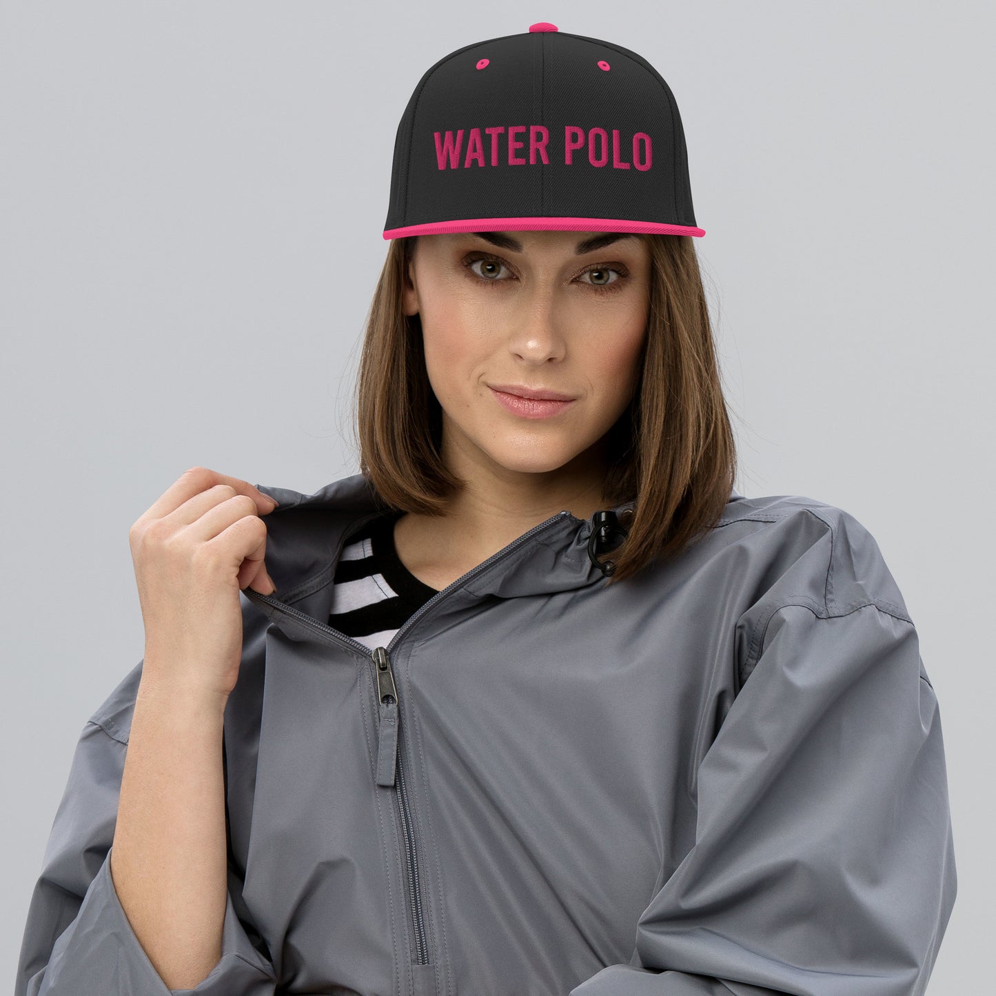 Water Polo Black/Pink snapback hat