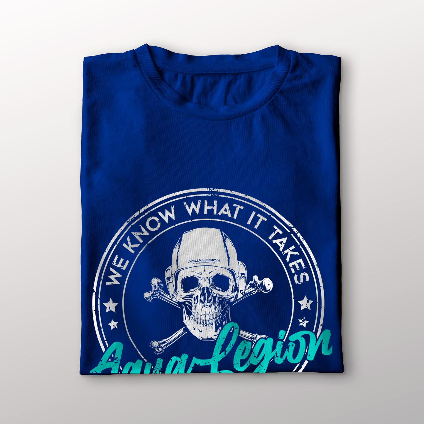 Aqua Pirate Royal Blue Male t-shirt