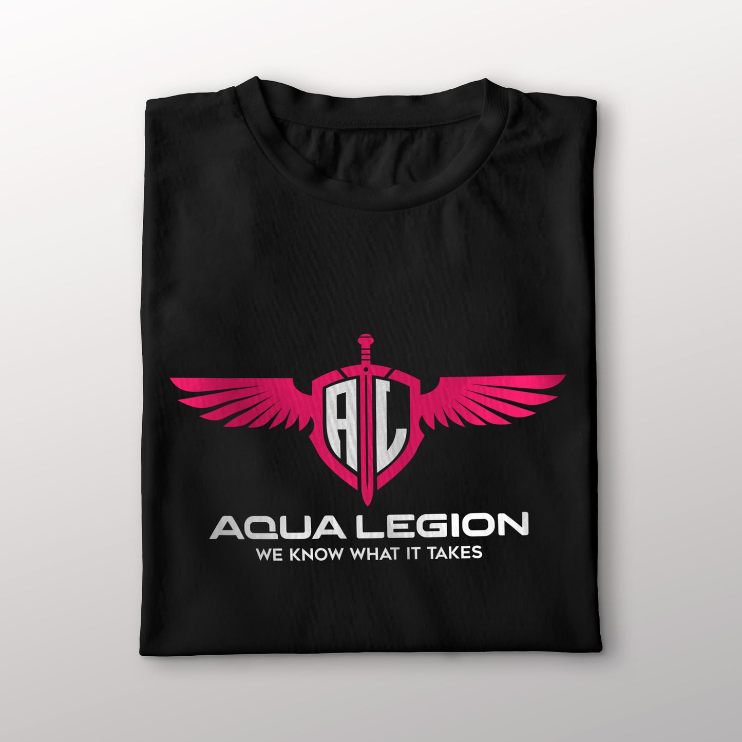 Aqua Legion Originals - Black / Pink Male t-shirt