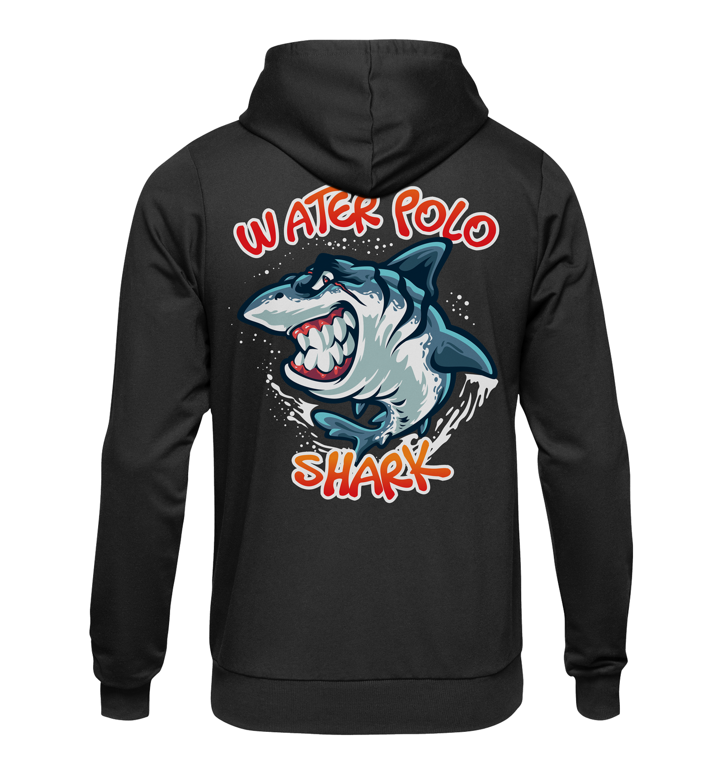 Water Polo Shark Black Hoodie
