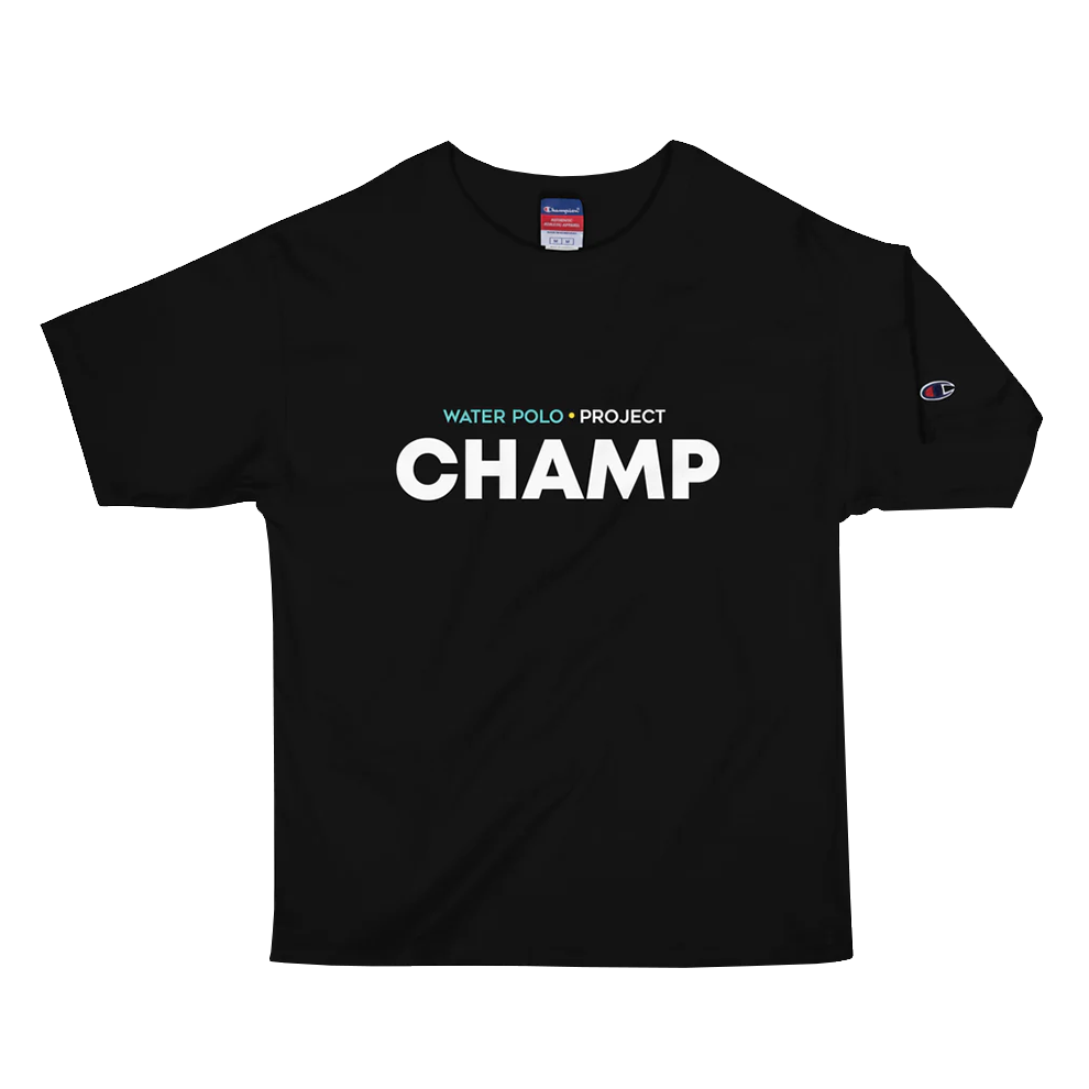 Aqua Legion x Champion Black t-shirt