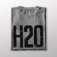 H2O Polo Heather grey / Black Male t-shirt