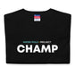 Aqua Legion x Champion Black t-shirt